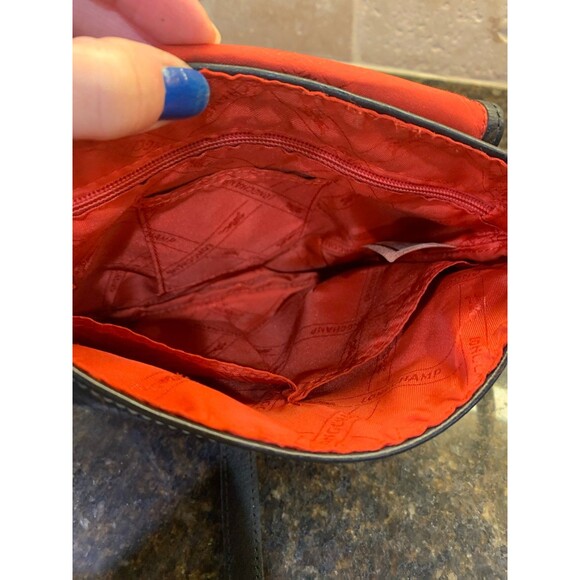 Vintage Longchamp Pebbled Black Leather with Silver Hardware Crossbody GUC - Picture 10 of 12